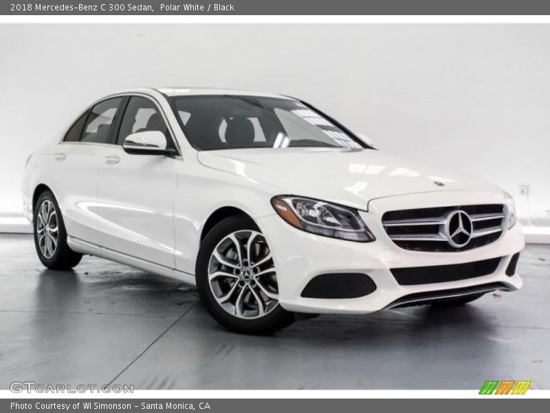 Polar White / Black 2018 Mercedes-Benz C 300 Sedan