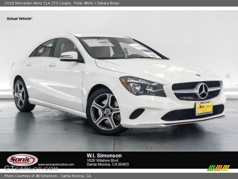 Polar White / Sahara Beige 2018 Mercedes-Benz CLA 250 Coupe
