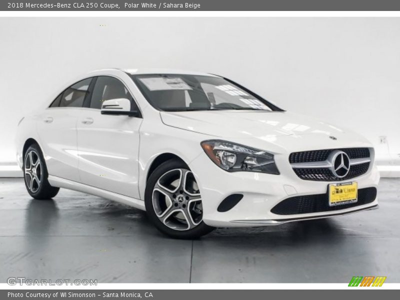 Polar White / Sahara Beige 2018 Mercedes-Benz CLA 250 Coupe