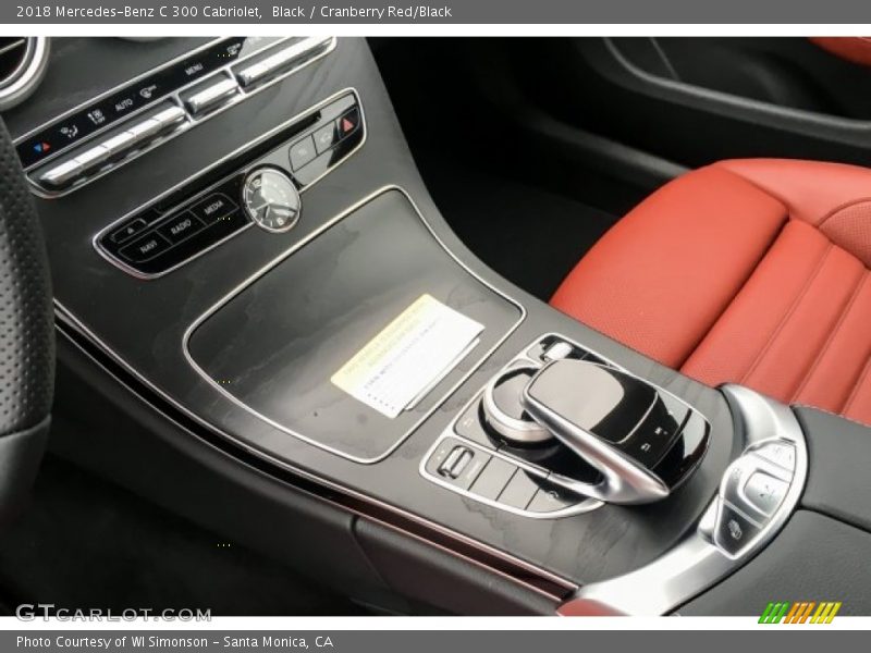 Black / Cranberry Red/Black 2018 Mercedes-Benz C 300 Cabriolet