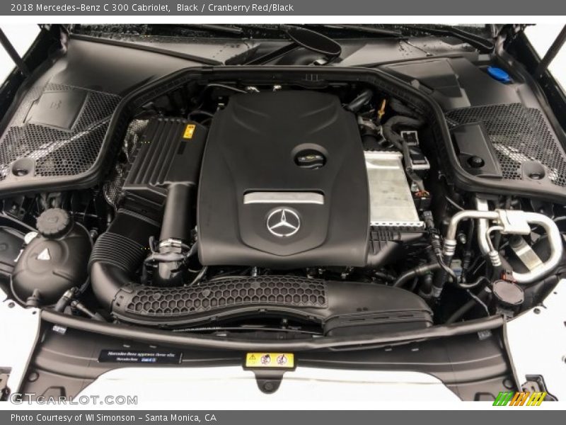 Black / Cranberry Red/Black 2018 Mercedes-Benz C 300 Cabriolet