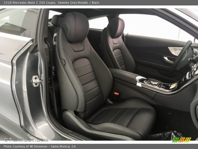 Selenite Grey Metallic / Black 2018 Mercedes-Benz C 300 Coupe
