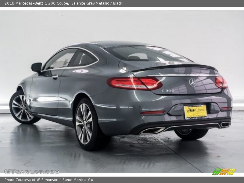 Selenite Grey Metallic / Black 2018 Mercedes-Benz C 300 Coupe