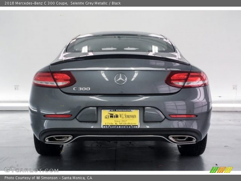 Selenite Grey Metallic / Black 2018 Mercedes-Benz C 300 Coupe