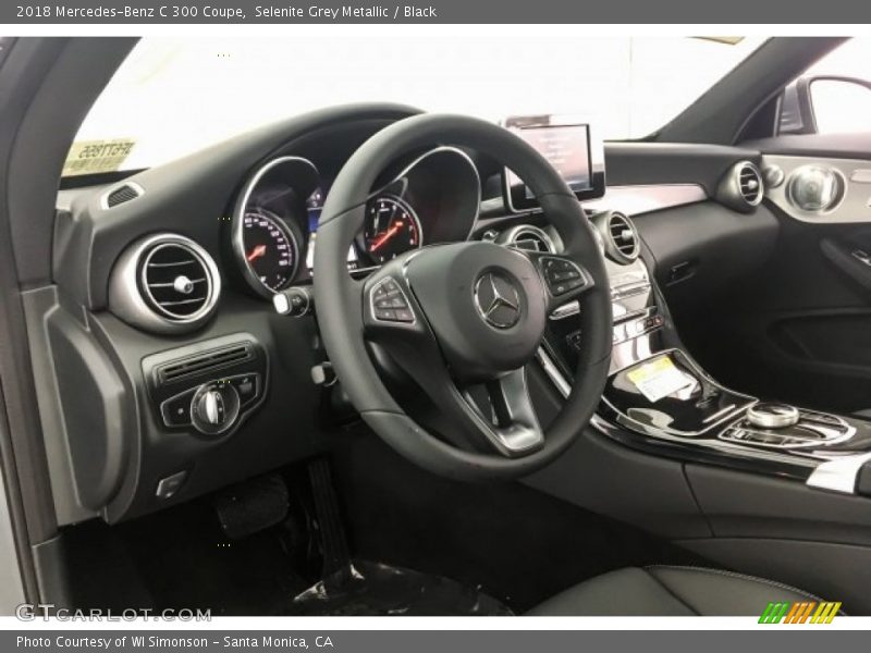 Selenite Grey Metallic / Black 2018 Mercedes-Benz C 300 Coupe