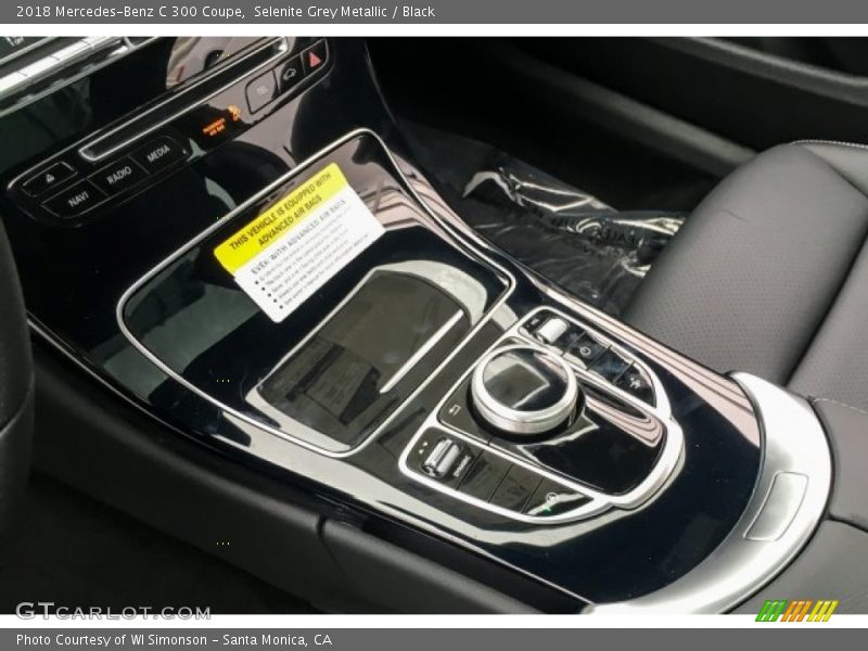 Selenite Grey Metallic / Black 2018 Mercedes-Benz C 300 Coupe