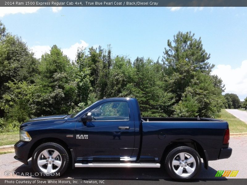 True Blue Pearl Coat / Black/Diesel Gray 2014 Ram 1500 Express Regular Cab 4x4