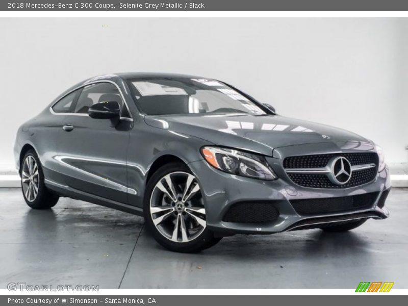 Selenite Grey Metallic / Black 2018 Mercedes-Benz C 300 Coupe