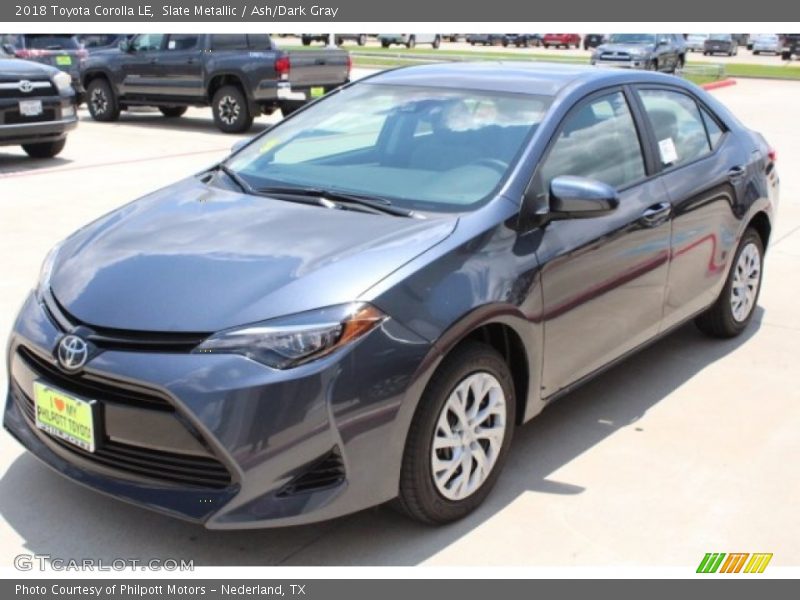 Slate Metallic / Ash/Dark Gray 2018 Toyota Corolla LE