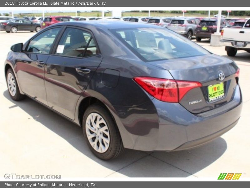 Slate Metallic / Ash/Dark Gray 2018 Toyota Corolla LE