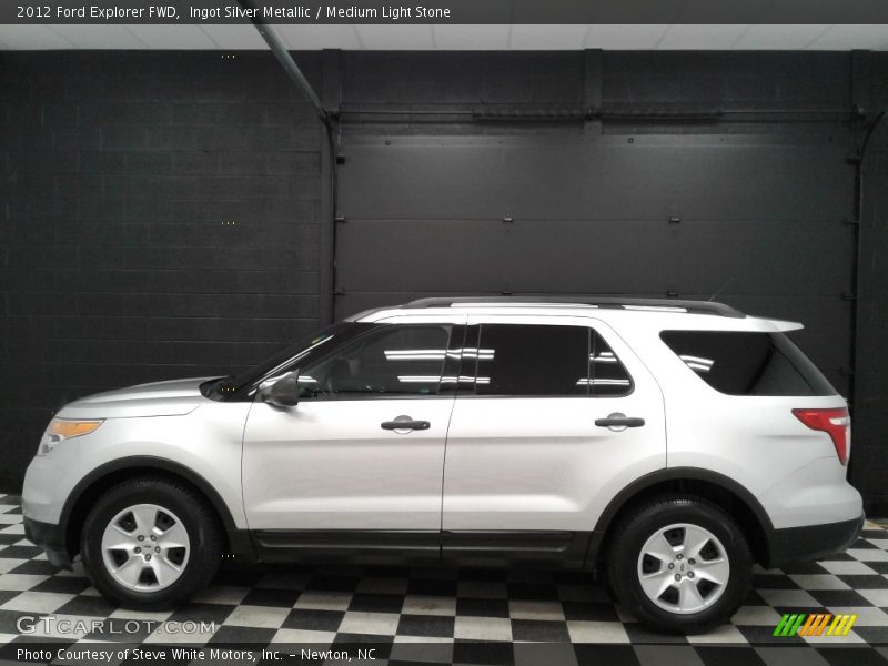 Ingot Silver Metallic / Medium Light Stone 2012 Ford Explorer FWD