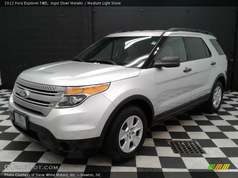 Ingot Silver Metallic / Medium Light Stone 2012 Ford Explorer FWD