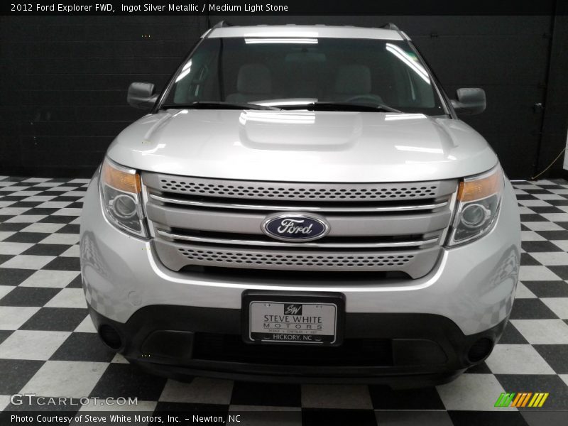 Ingot Silver Metallic / Medium Light Stone 2012 Ford Explorer FWD