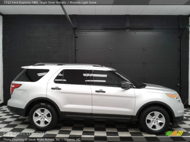 Ingot Silver Metallic / Medium Light Stone 2012 Ford Explorer FWD