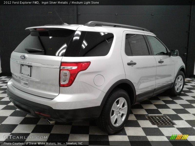 Ingot Silver Metallic / Medium Light Stone 2012 Ford Explorer FWD