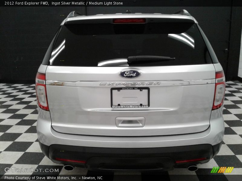 Ingot Silver Metallic / Medium Light Stone 2012 Ford Explorer FWD