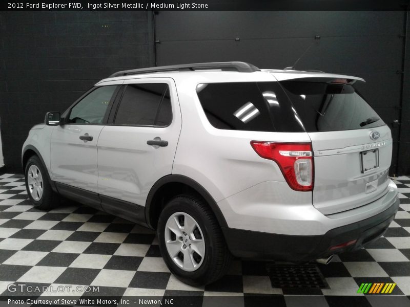 Ingot Silver Metallic / Medium Light Stone 2012 Ford Explorer FWD