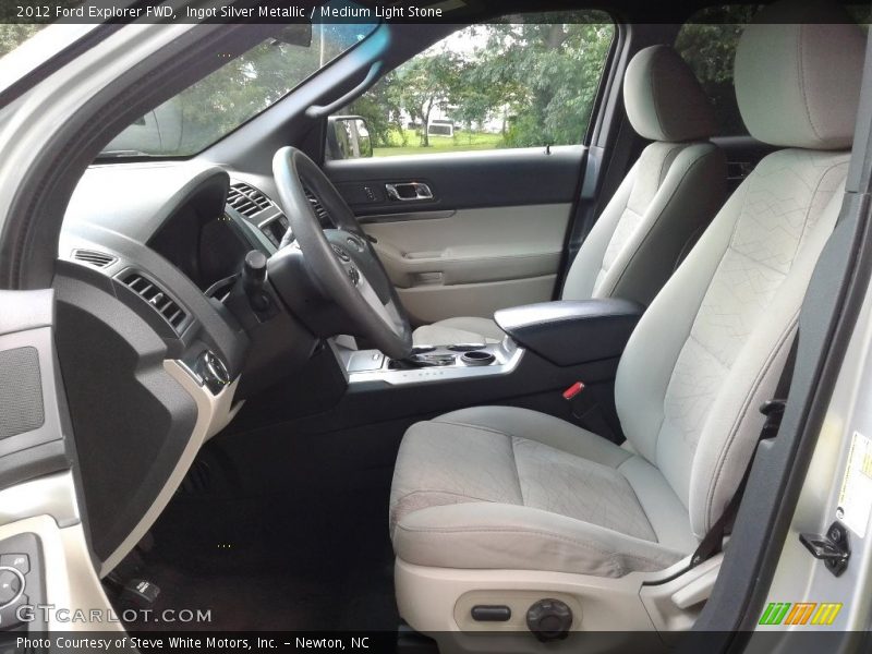 Ingot Silver Metallic / Medium Light Stone 2012 Ford Explorer FWD