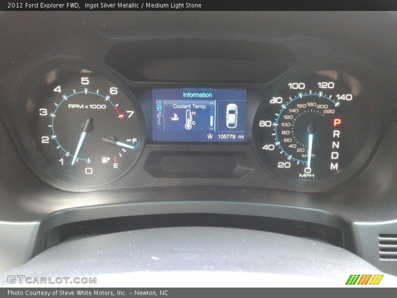 Ingot Silver Metallic / Medium Light Stone 2012 Ford Explorer FWD