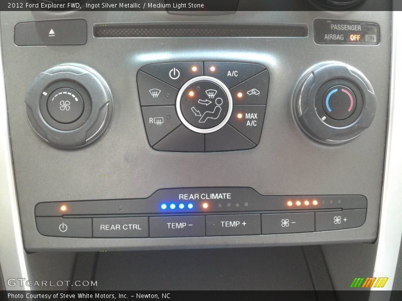 Ingot Silver Metallic / Medium Light Stone 2012 Ford Explorer FWD