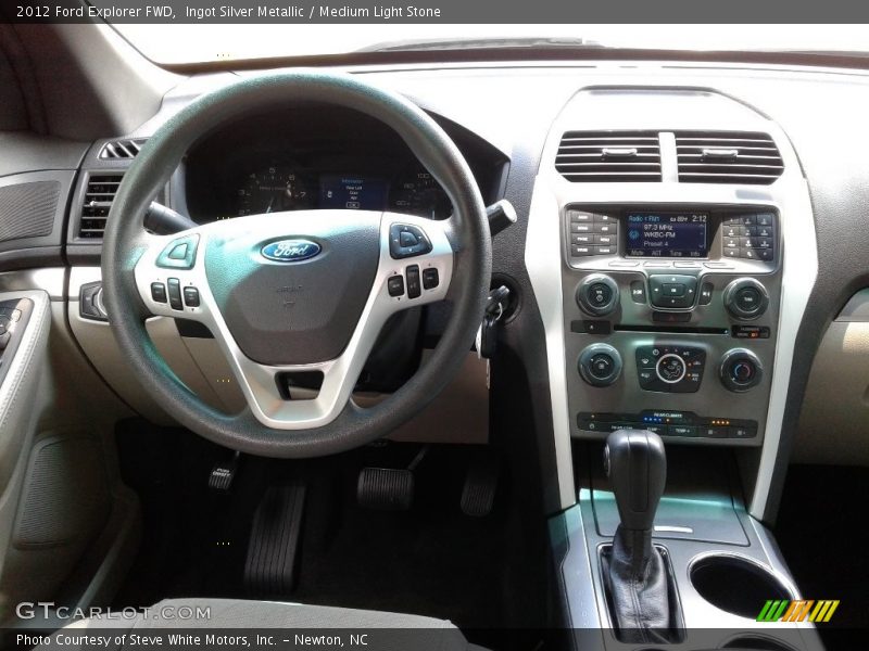 Ingot Silver Metallic / Medium Light Stone 2012 Ford Explorer FWD