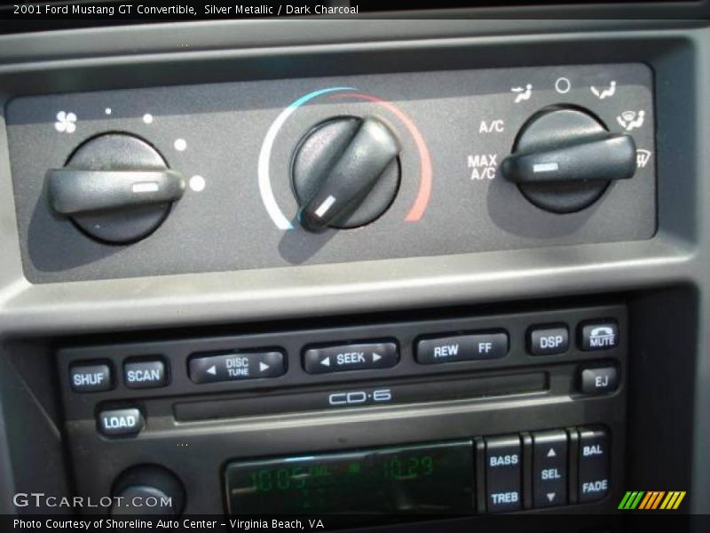 Silver Metallic / Dark Charcoal 2001 Ford Mustang GT Convertible