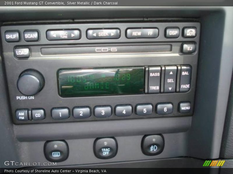 Silver Metallic / Dark Charcoal 2001 Ford Mustang GT Convertible