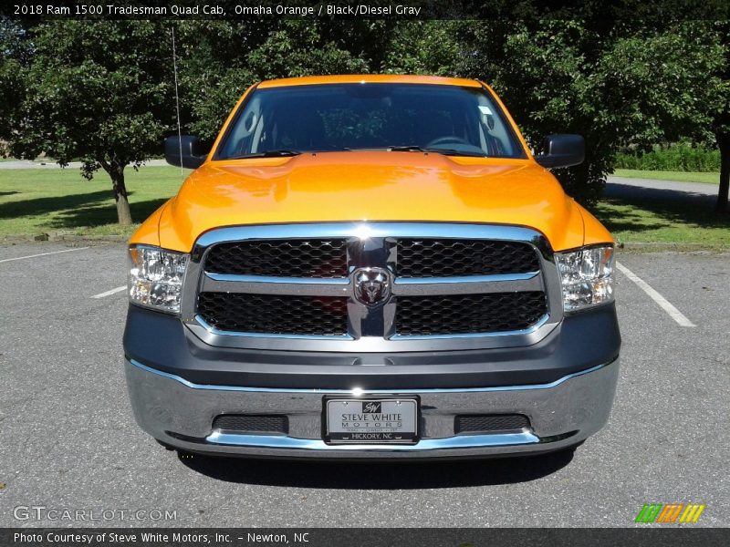 Omaha Orange / Black/Diesel Gray 2018 Ram 1500 Tradesman Quad Cab