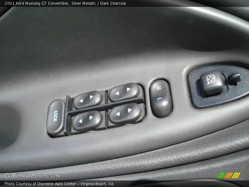 Silver Metallic / Dark Charcoal 2001 Ford Mustang GT Convertible