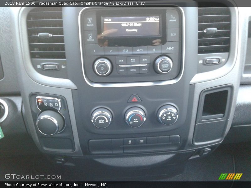 Omaha Orange / Black/Diesel Gray 2018 Ram 1500 Tradesman Quad Cab