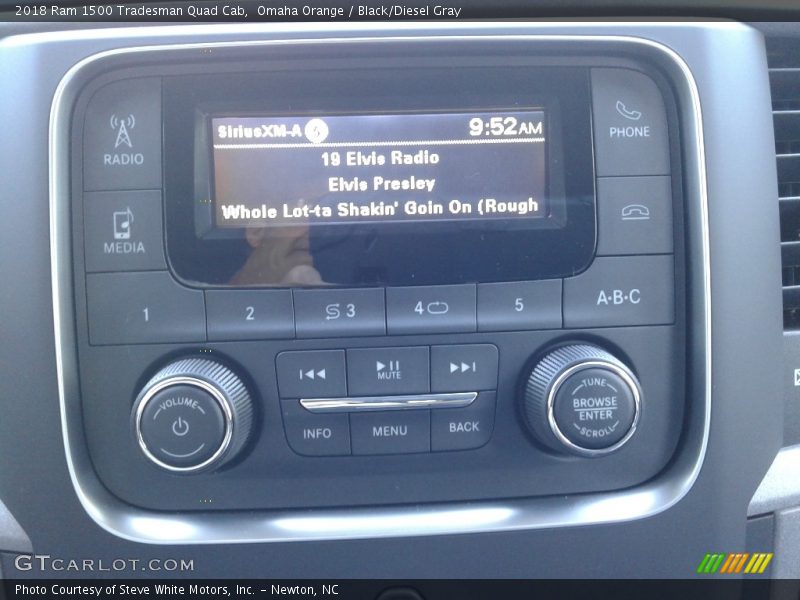 Omaha Orange / Black/Diesel Gray 2018 Ram 1500 Tradesman Quad Cab
