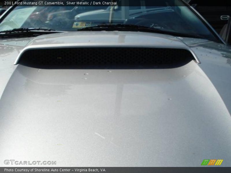 Silver Metallic / Dark Charcoal 2001 Ford Mustang GT Convertible