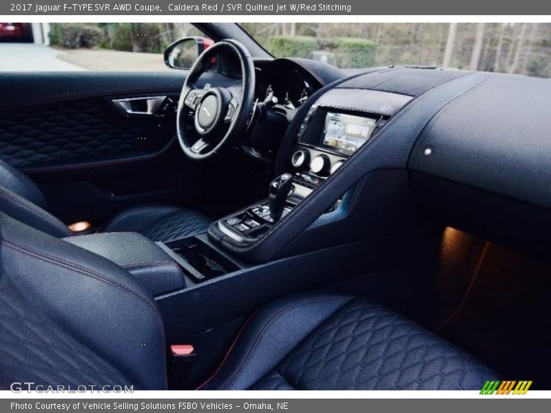 Caldera Red / SVR Quilted Jet W/Red Stitching 2017 Jaguar F-TYPE SVR AWD Coupe