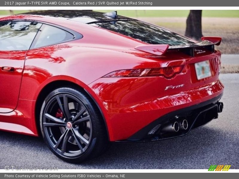 Caldera Red / SVR Quilted Jet W/Red Stitching 2017 Jaguar F-TYPE SVR AWD Coupe
