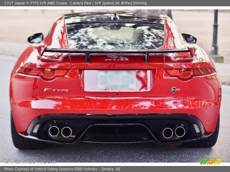 Caldera Red / SVR Quilted Jet W/Red Stitching 2017 Jaguar F-TYPE SVR AWD Coupe