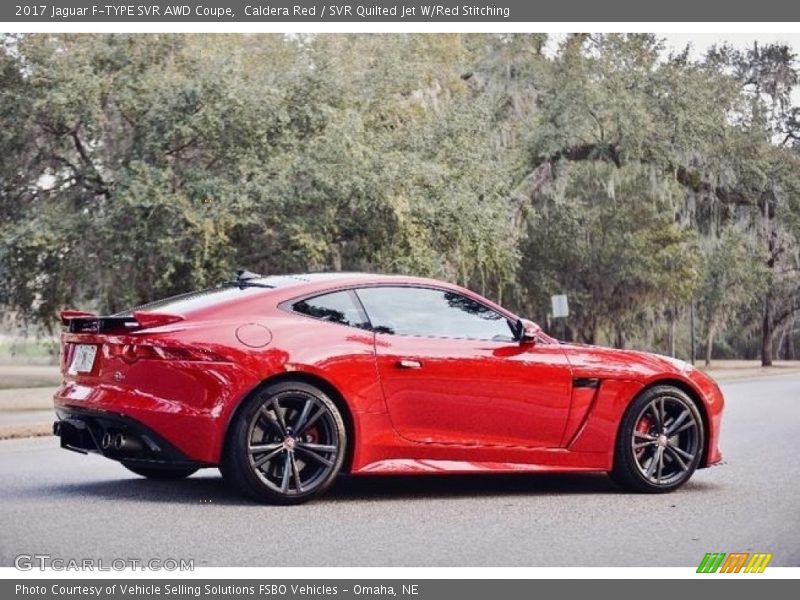 Caldera Red / SVR Quilted Jet W/Red Stitching 2017 Jaguar F-TYPE SVR AWD Coupe