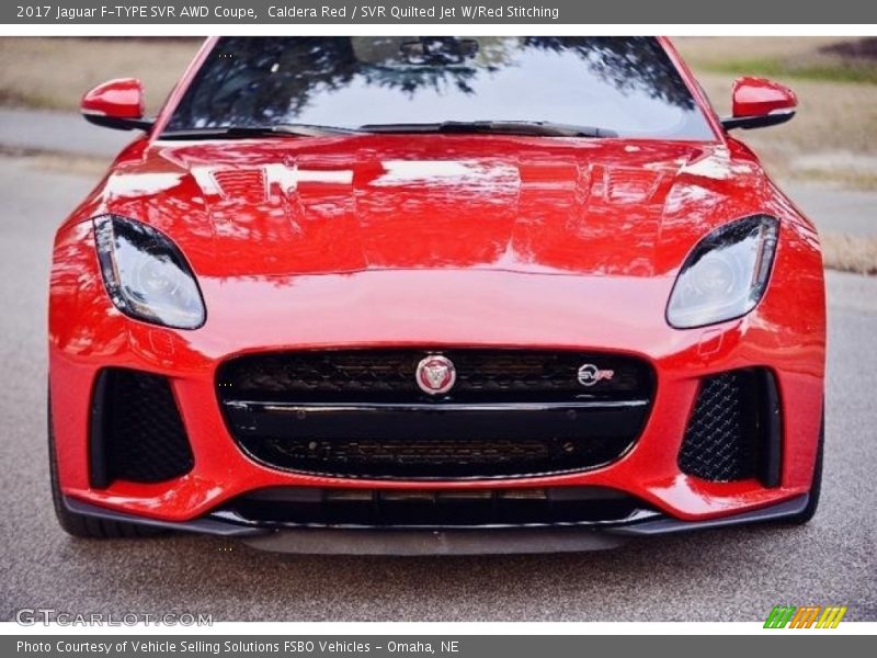 Caldera Red / SVR Quilted Jet W/Red Stitching 2017 Jaguar F-TYPE SVR AWD Coupe