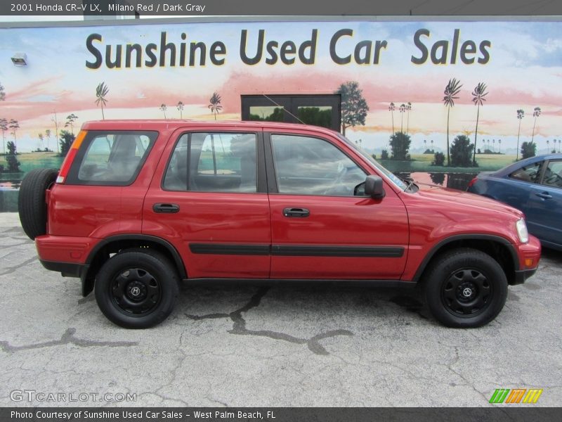 Milano Red / Dark Gray 2001 Honda CR-V LX
