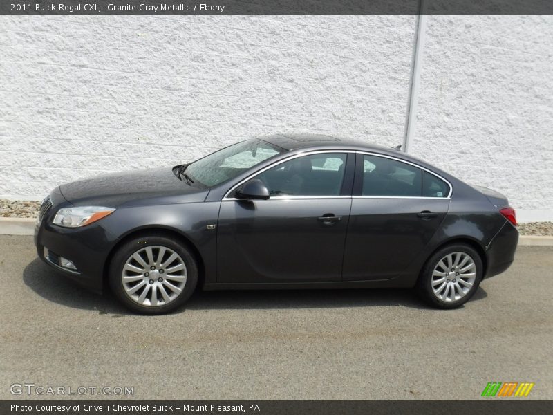 Granite Gray Metallic / Ebony 2011 Buick Regal CXL
