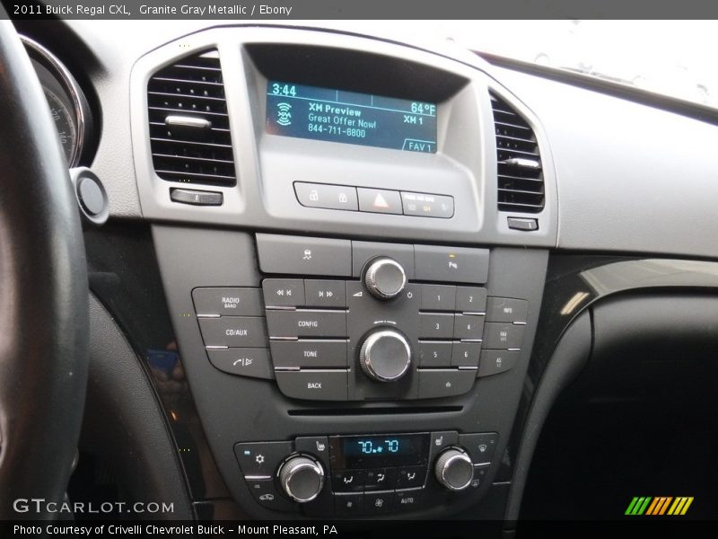 Granite Gray Metallic / Ebony 2011 Buick Regal CXL