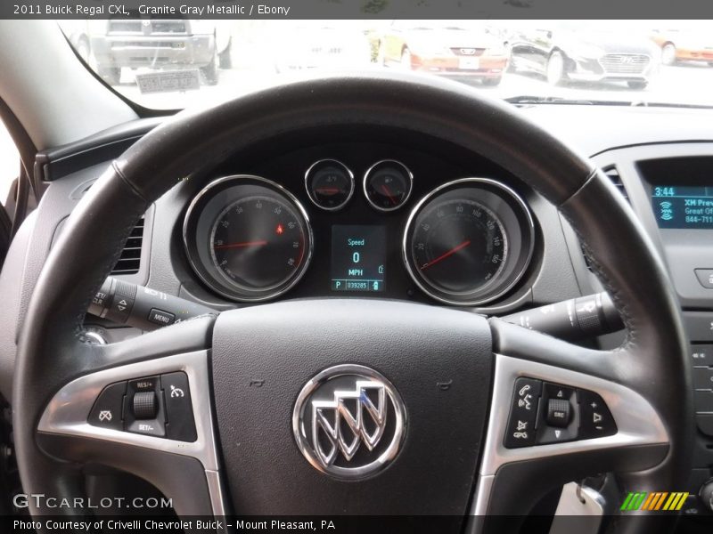 Granite Gray Metallic / Ebony 2011 Buick Regal CXL