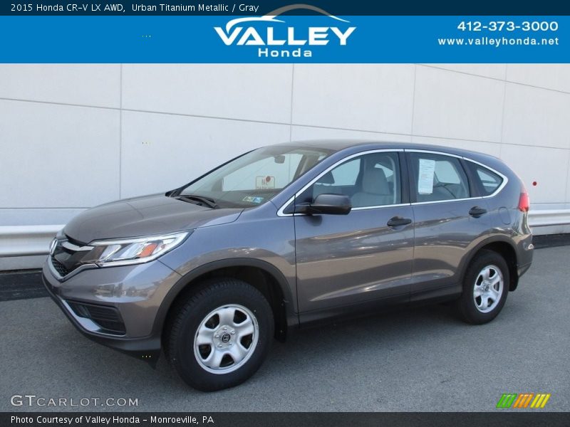 Urban Titanium Metallic / Gray 2015 Honda CR-V LX AWD