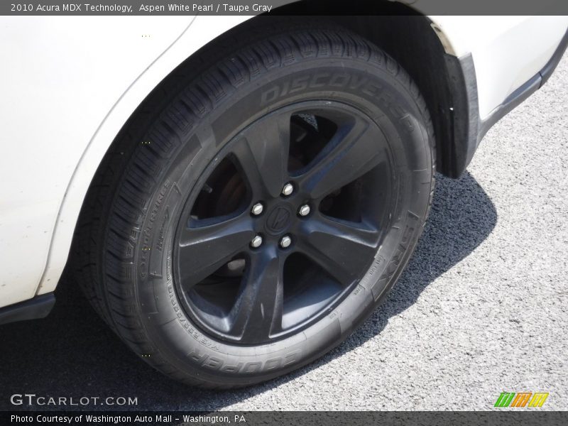 Aspen White Pearl / Taupe Gray 2010 Acura MDX Technology