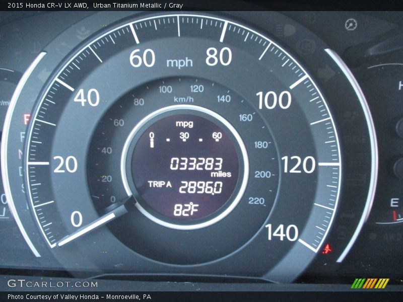 Urban Titanium Metallic / Gray 2015 Honda CR-V LX AWD