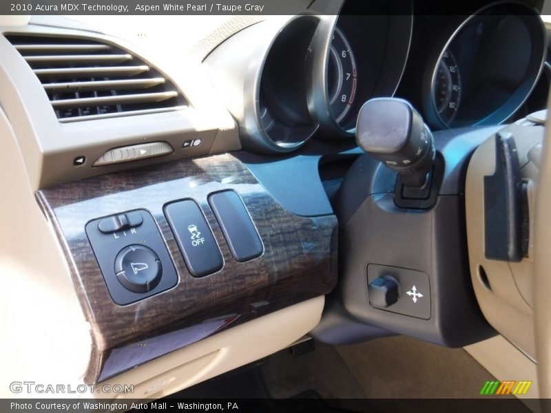 Aspen White Pearl / Taupe Gray 2010 Acura MDX Technology