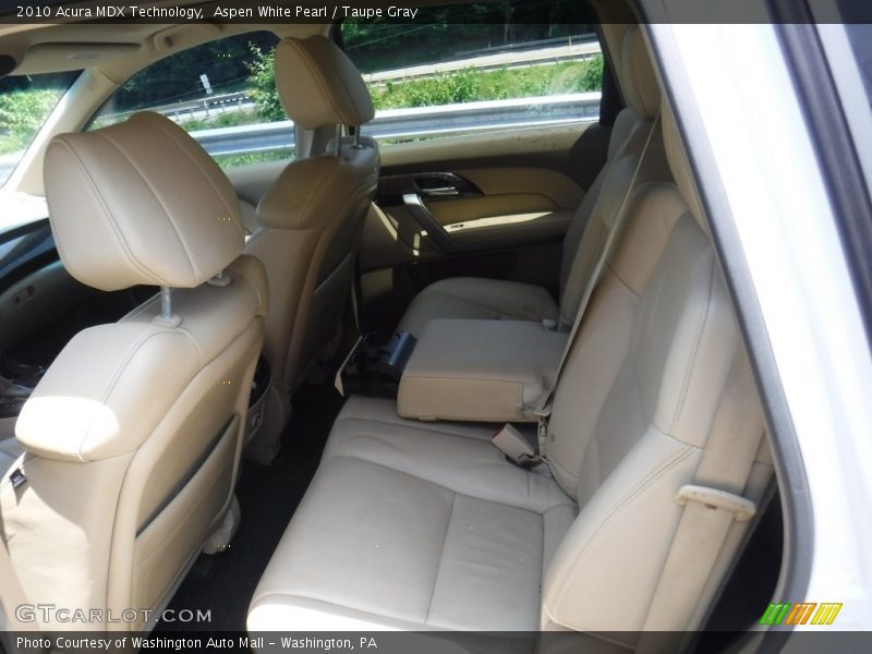 Aspen White Pearl / Taupe Gray 2010 Acura MDX Technology