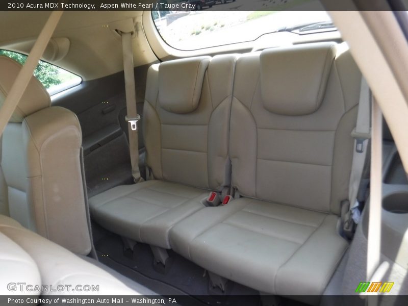 Aspen White Pearl / Taupe Gray 2010 Acura MDX Technology