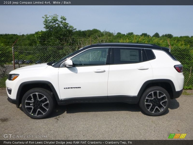 White / Black 2018 Jeep Compass Limited 4x4