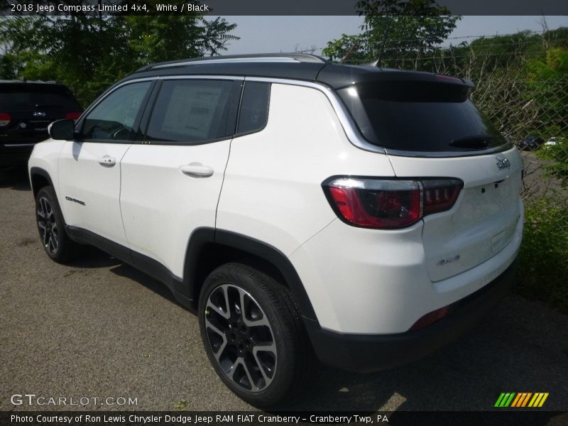 White / Black 2018 Jeep Compass Limited 4x4