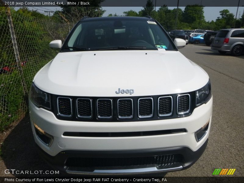 White / Black 2018 Jeep Compass Limited 4x4